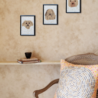Dog face Art Frames - Set of 3
